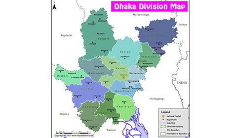 Map of Dhaka Division - Progress Bangladesh EN