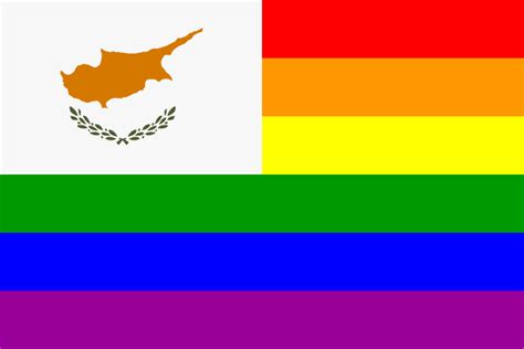 The Cyprus Rainbow Flag - Openclipart