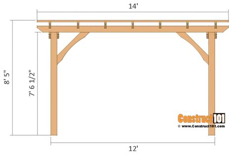 Pergola Plans - 10x12 - Free PDF Download - Construct101