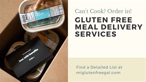 Gluten Free Meal Delivery Services - MI Gluten Free Gal