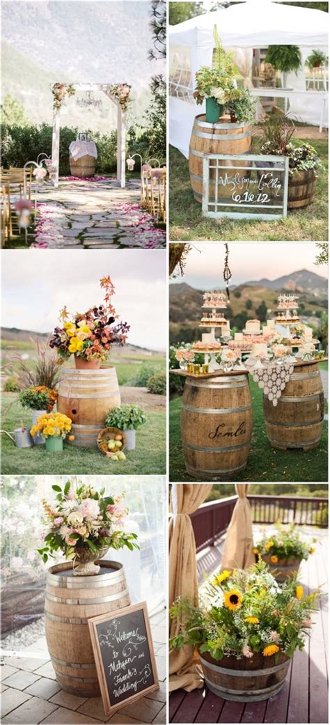 Another 20 Rustic Wine Barrels Wedding Decor Ideas | Deer Pearl Flowers