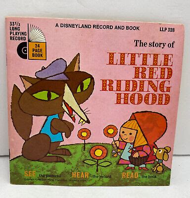 WALT DISNEY LITTLE RED RIDING HOOD Disneyland Record & Book 328 Vintage 33 1/3rd £9.82 - PicClick UK