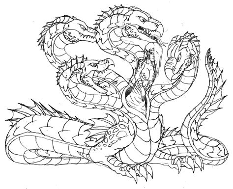 21+ nice image 10 Headed Hydra Coloring Page / Hydra Dragon Drawing at GetDrawings | Free ...