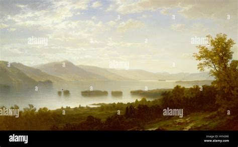 John William Casilear Lake George Stock Photo - Alamy