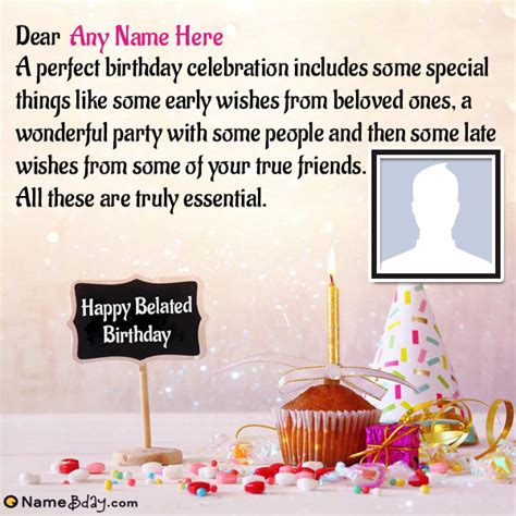 Happy Belated Birthday Wishes Images With Name Belated Birthday Wishes, Birthday Wishes And ...