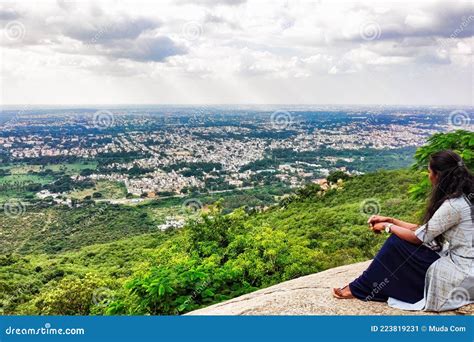 Mysore City Scape As Viewed from Chamundi Hills View Point Editorial ...