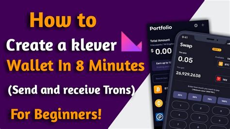 Klever Wallet Tutorial - How To Create A Klever Wallet Account | Send And Receive Cryptos (Tron ...