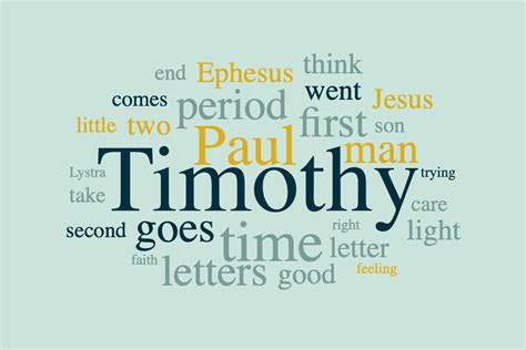 Lessons from the Letters to Timothy - ScriptureScribe Christadelphian Audio Talks