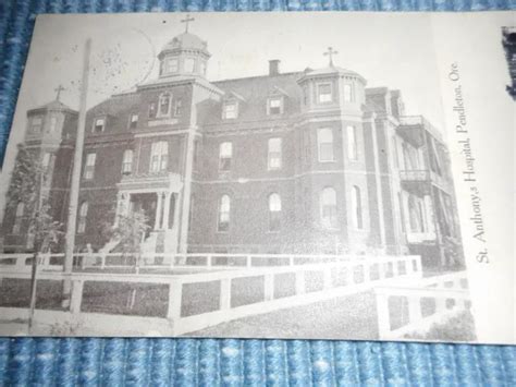 ALTE POSTKARTE 1900ER Ära St. Anthony's Hospital Pendleton, Oregon EUR ...