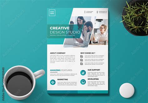 Design Studio Flyer Template Stock Template | Adobe Stock