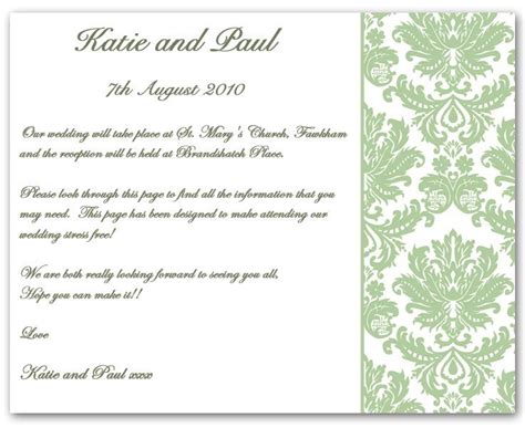 Invitation Inserts Examples - Invitation Design Blog