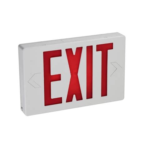 Standard Red Exit Sign - Brightology Lighting