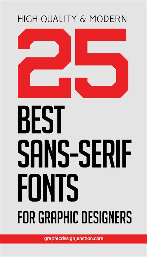 25 Best Sans Serif Fonts | Fonts | Graphic Design Junction