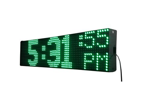 [C1] Large Digital Wall Clock, LED Display, 6-Digit (HH:MM:ss), Time ...