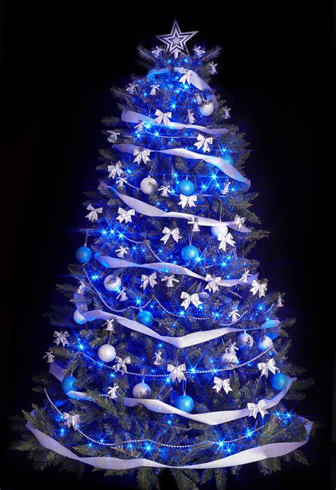 10+ Blue Decorative Christmas Tree - DECOOMO