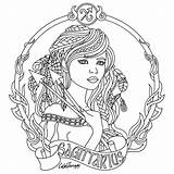 Virgo Zodiac Coloring Pages sketch template