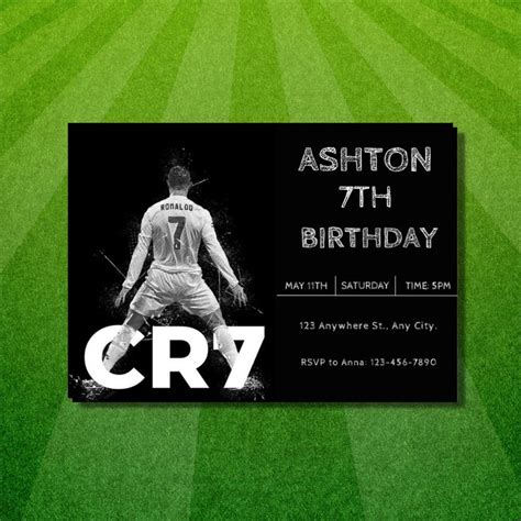 Editable Soccer Birthday Invitation Digital, Soccer Party Invite ...