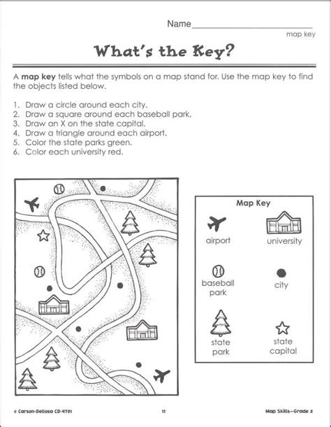 2nd Grade Map Skills Worksheets