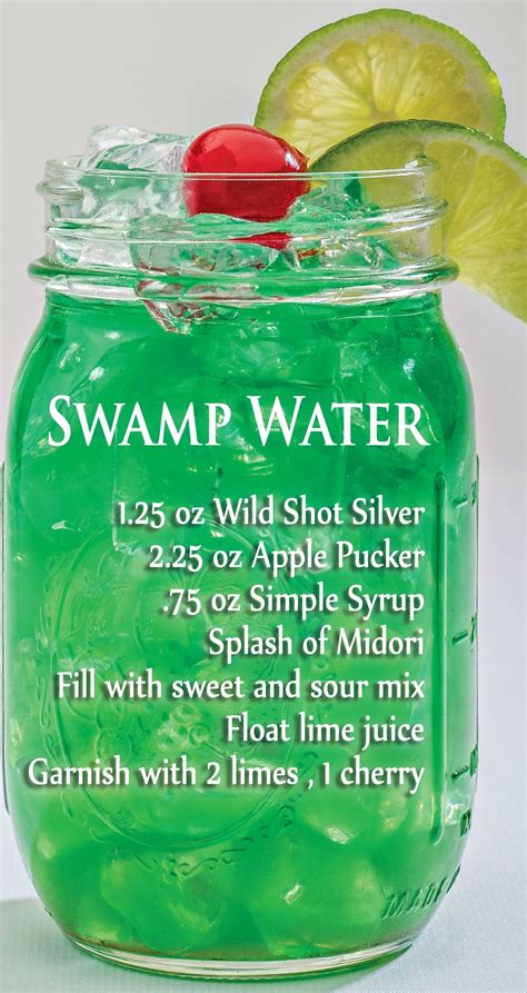 Swamp Water Recipe | Alcoholic drinks, Drinks alcohol recipes, Liquor ...