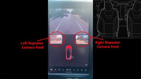 Tesla adds side camera feeds when backing up the car, cabin camera improves safety (2020.24.6 ...