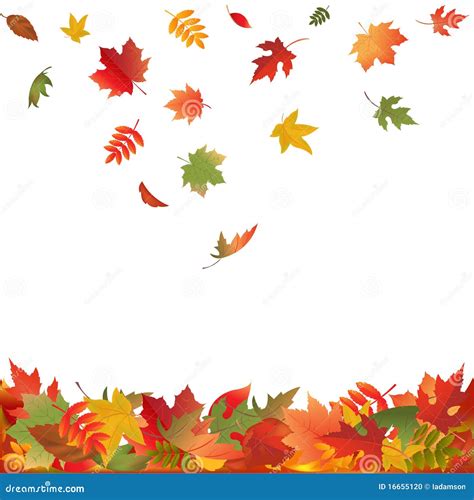 Falling Leaves Background. Cartoon Vector | CartoonDealer.com #12002839