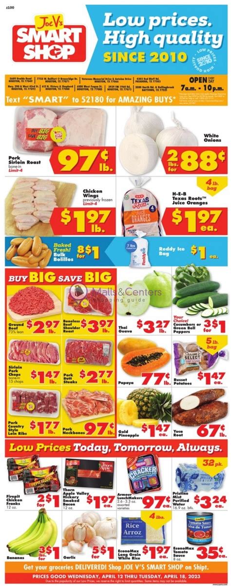 Joe V's Smart Shop Weekly ad valid from 04/12/2023 to 04/18/2023 ...