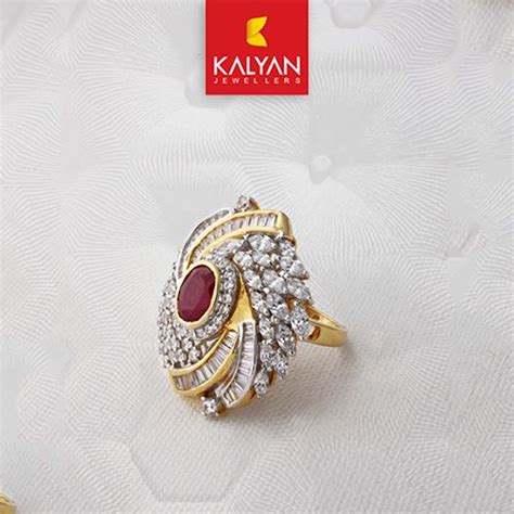 Check this gorgeous diamond ring from Kalyan Jewellers #wedding #ring | Gold rings fashion ...