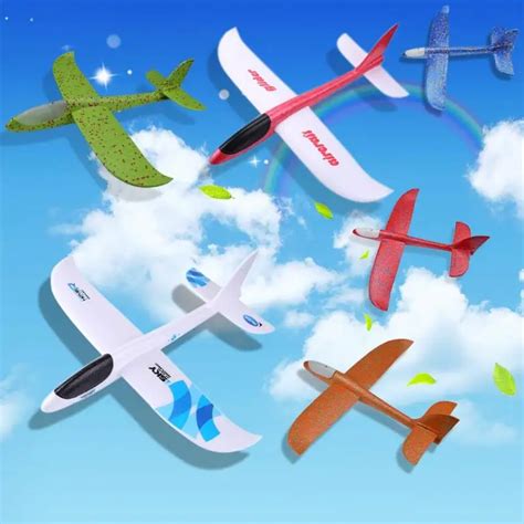 Kids Plane Toys Hand Throw Flying Plane Foam Aeroplane Model Outdoor ...