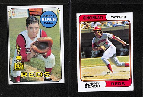 Lot Detail - Johnny Bench Baseball Card Lot of 52 Cards from 1969-1983