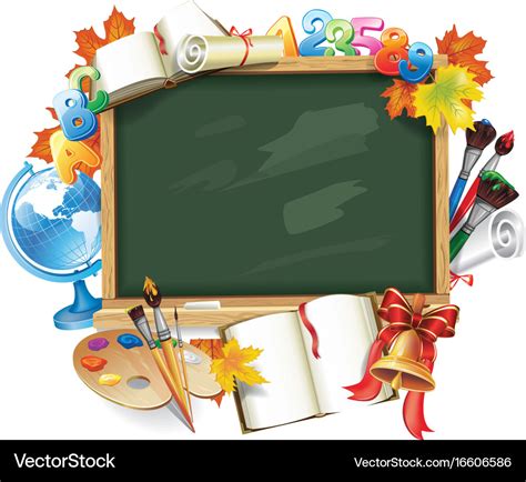 Design template for back to school Royalty Free Vector Image