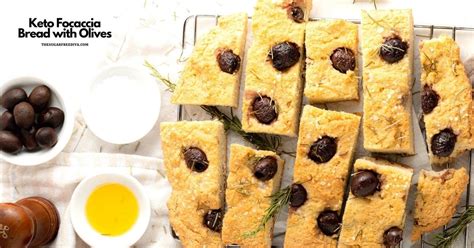 Focaccia Bread with Olives Recipe - THE SUGAR FREE DIVA