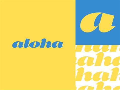 aloha font by Jacek Janiczak on Dribbble