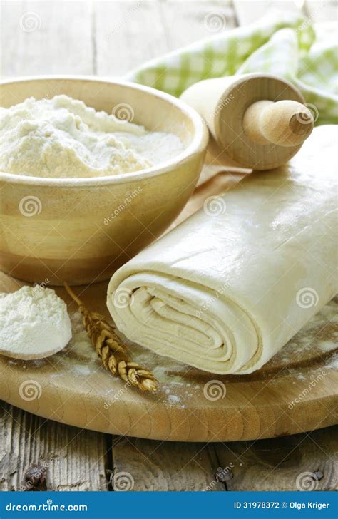 Homemade Puff Pastry and Flour Stock Photo - Image of kitchen, paste: 31978372