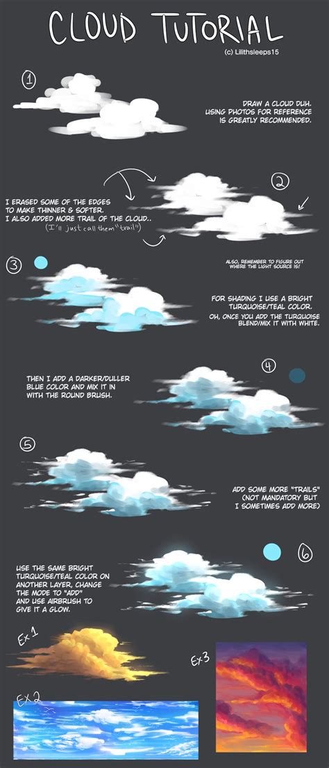 Cloud Tutorial／Somnvari | Digital painting portrait, Digital painting tutorials, Digital ...