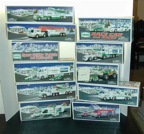 11 Vintage Hess Trucks 2000-2010 New In Original Boxes - Lot 470 ...