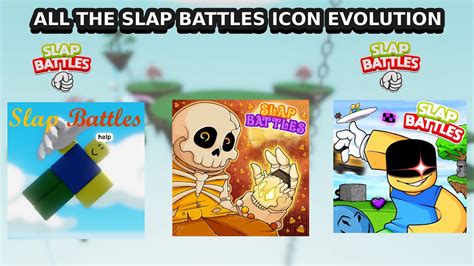 THE EVOLUTION OF SLAP BATTLES ICONS IN A VIDEO | Slap Battles - YouTube