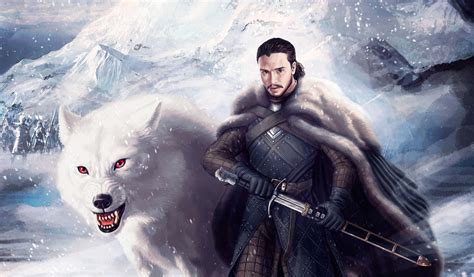 Jon Snow And Ghost 4k Wallpaper,HD Tv Shows Wallpapers,4k Wallpapers ...