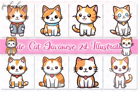 Cute Cat Javanese 2d Illustration Graphic by FonShopDesign · Creative Fabrica