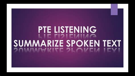 Pte Listning Summarize Spoken Text Template Pte Listening Tips Hacks | SexiezPicz Web Porn