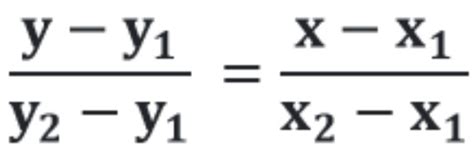 Two point form calculator - Straight Line Equation