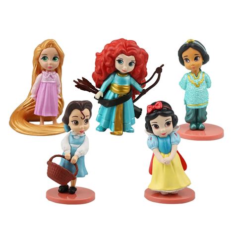 Aliexpress.com : Buy 8cm Disney Princess Action Figures Rapunzel ...