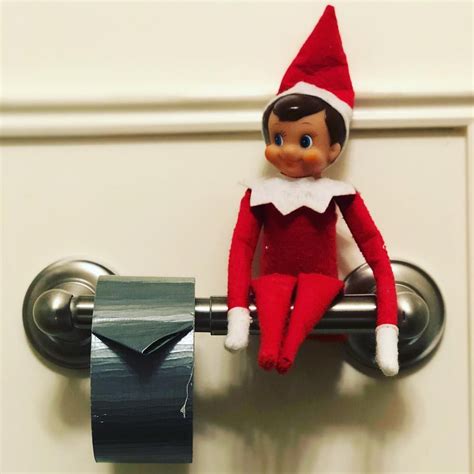 Elf on the shelf. Duct tape toilet paper. | Elf on the shelf, Shelves, Duct tape