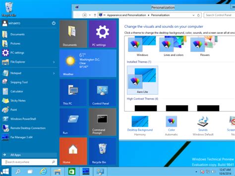 Enable the hidden Aero Lite theme in Windows 10