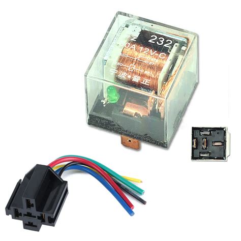 5 Pcs Car Relay 12V 80A 5pin SPDT 80 AMP 5 Pin Transparent Shell Auto Automotive Relays 5P ...