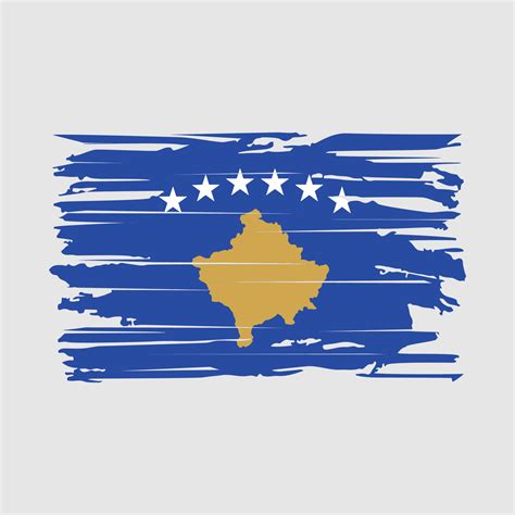 Kosovo Flag Brush Vector 20073425 Vector Art at Vecteezy