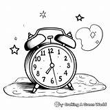 Alarm Clock Coloring Pages  Free & Printable sketch template