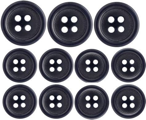 Amazon.com: MIsterShop Brand, Navy Blue Basic Suit Buttons Set- 11 Pieces