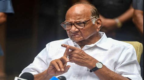 NCP Chief Sharad Pawar to speak at a public gathering today in Karad ...