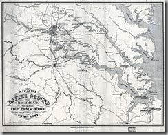 Map of the battle ground near Richmond — Daily Observations from The ...