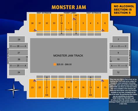 Seating Charts | FARGODOME